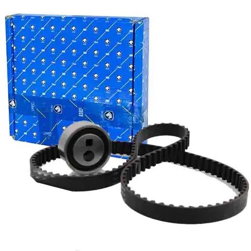 کیت تسمه تایم پژو 405 XU7 ایساکو 114دندانه با غلتک تسمه سفت کن 2070304599